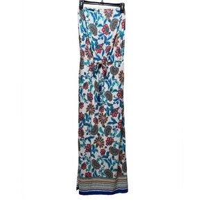 Tommy Bahama Strapless Fira Floral Maxi Dress Size XS